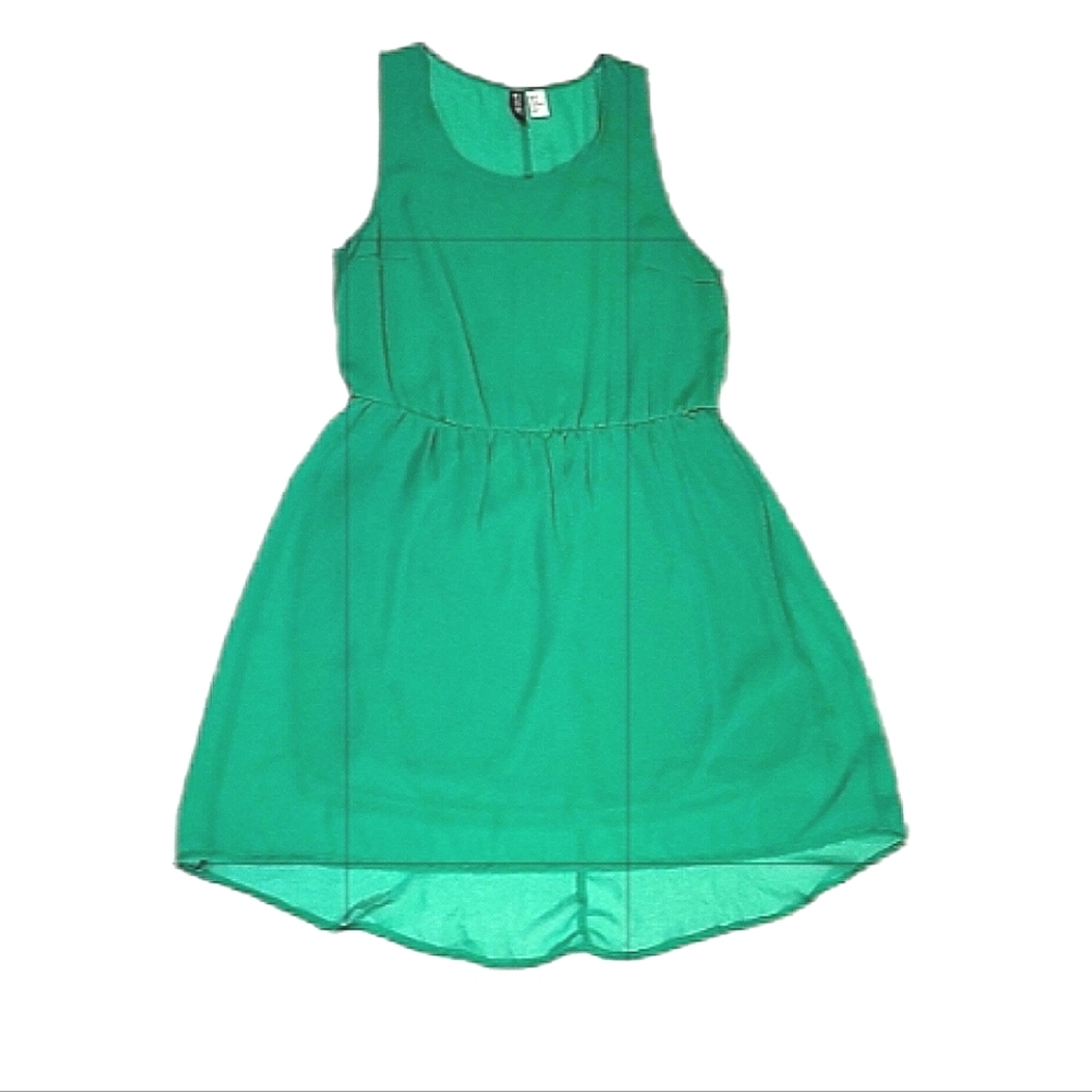 Divided Kelly Green Dress